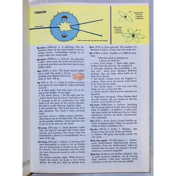 Golden Book Illustrated Dictionary Complete Set 1961 Vol 1-6 Hardcover Vintage - Picture 6 of 12